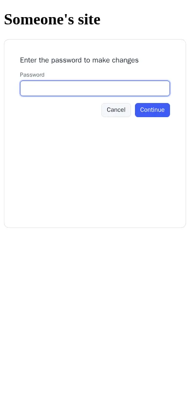 A widget asking for its password before changes are allowed